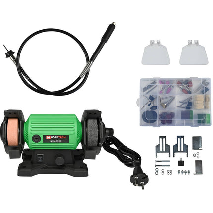 Schleifmaschine 120W: Schleifen, Schärfen & Polieren mit 103-teiligem Set