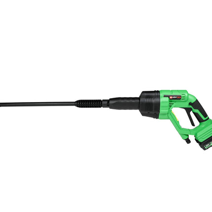 Accu Hogedrukreiniger 20V, 2000mAh, 0-22 bar, ideaal voor terrassen.