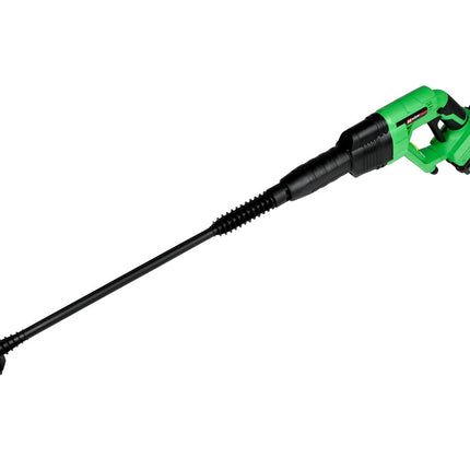 Accu Hogedrukreiniger 20V, 2000mAh, 0-22 bar, ideaal voor terrassen.