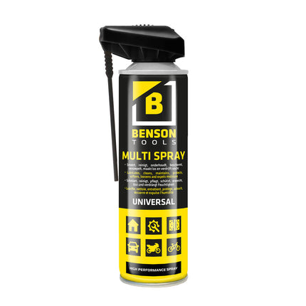 Benson Multi Spray 300 ml - Smeert, reinigt en beschermt tegen roest.