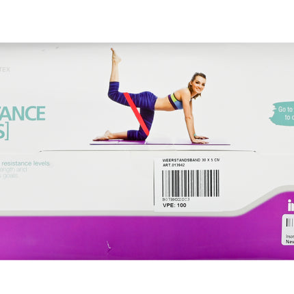 Weerstandsband 30 x 5 cm 5 dlg mix vr – Voor alle vrouwen en mannen met elk fitnessniveau