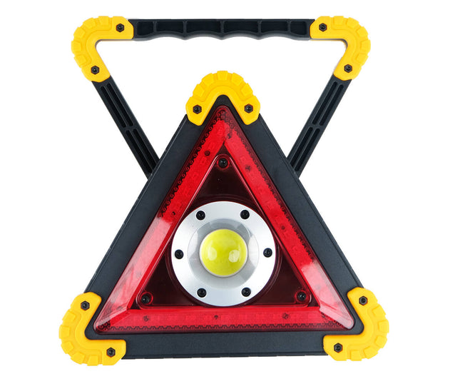 LED Driehoek 5W: 300 Lumen Veiligheid, Rood Knipperen Noodlicht