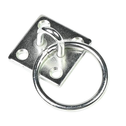 Oogplaat met 6 mm Ring: IJzer Verzinkt, Ideaal voor Bouw & Scheepvaart