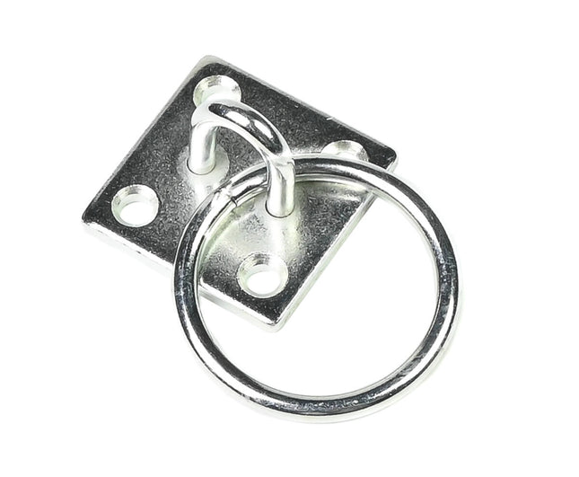 Oogplaat met 6 mm Ring: IJzer Verzinkt, Ideaal voor Bouw & Scheepvaart