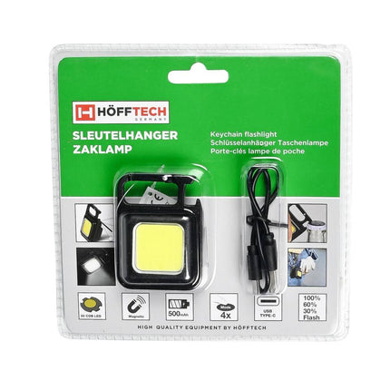 COB-Taschenlampe Schlüsselanhänger: Wiederaufladbar, USB, 230 Lumen, 4 Modi