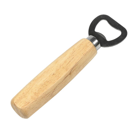 Houten Flessenopener 14cm - Geschikt voor Kroonkurken, Links/Rechts