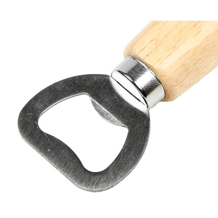 Houten Flessenopener 14cm - Geschikt voor Kroonkurken, Links/Rechts