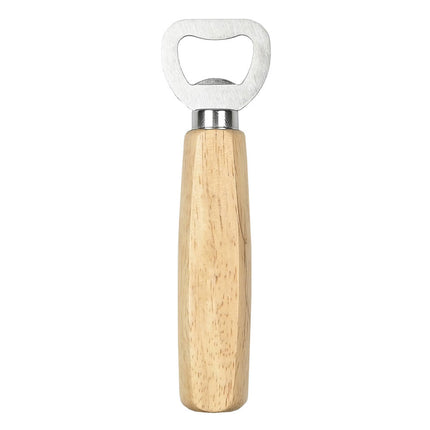 Houten Flessenopener 14cm - Geschikt voor Kroonkurken, Links/Rechts