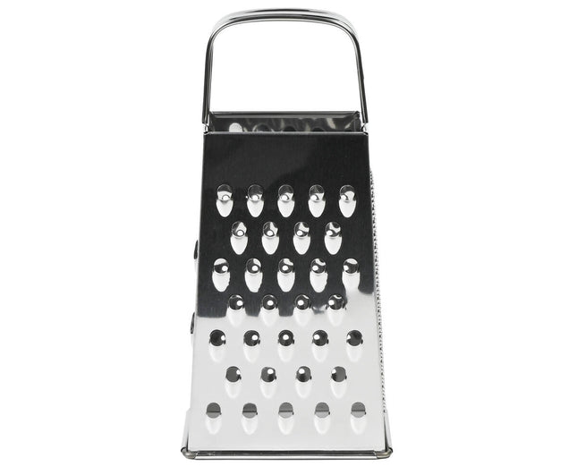 RVS Rasp 4-zijdig, 18 cm - Snij en Rasp Groenten & Kaas Simpel