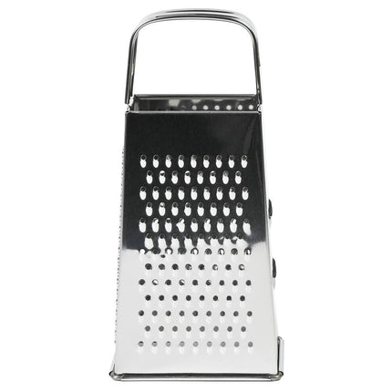 RVS Rasp 4-zijdig, 18 cm - Snij en Rasp Groenten & Kaas Simpel