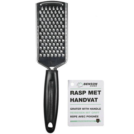 RVS Rasp 12x5,5cm met Kunststof Handvat voor Kaas en Groenten