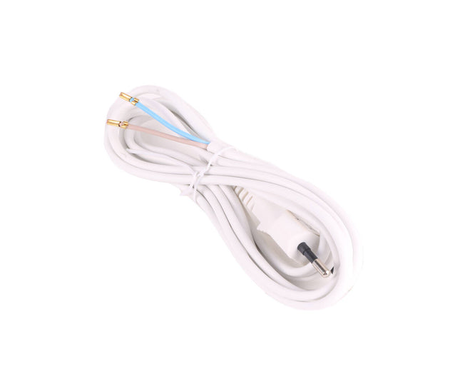Anschlusskabel 2m Eurostecker Weiß, 2x0,75mm², für Lampen/Elektronik