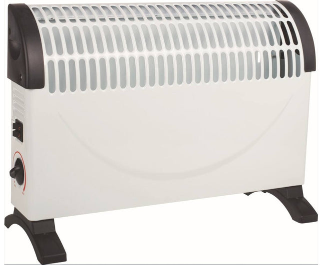 Kleine Witte Convector Heater - 750/1500W, Verwarmt Ruimtes tot 20 m²