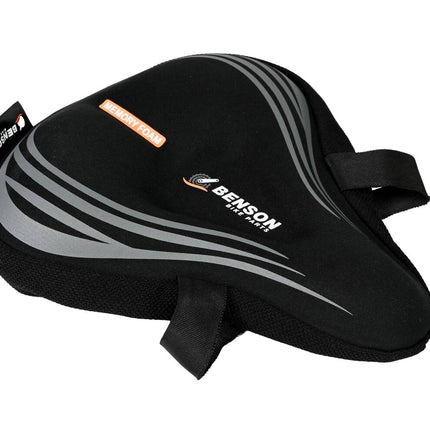 Zadeldek 260x235mm Memory Foam met Reflectie voor Veilig Fietsen