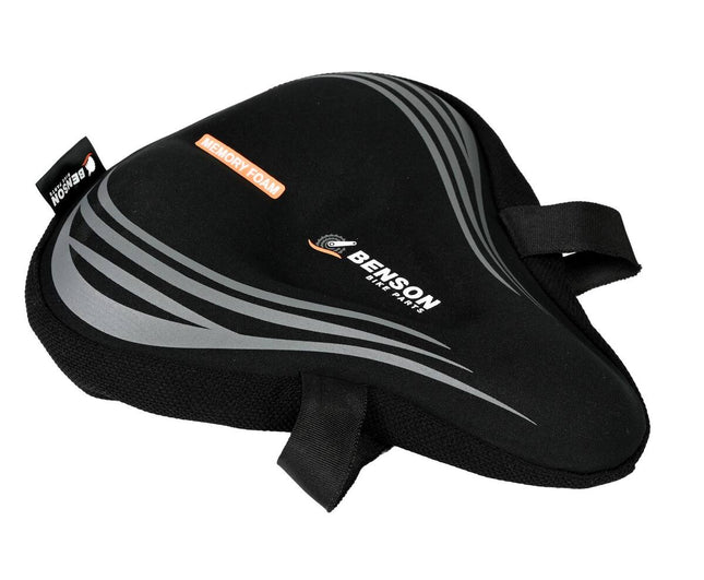 Zadeldek 260x235mm Memory Foam met Reflectie voor Veilig Fietsen