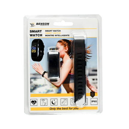 Smart Watch Smal: Hartslagmeter, Stappenteller, Bluetooth, IP65 Waterdicht