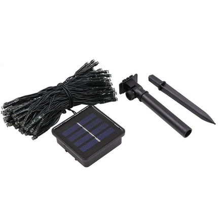 Solar Lichtsnoer 100 LED 12m IP44: Buitenverlichting op Zonne-energie