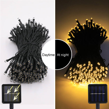 Solar Lichtsnoer 100 LED 12m IP44: Buitenverlichting op Zonne-energie