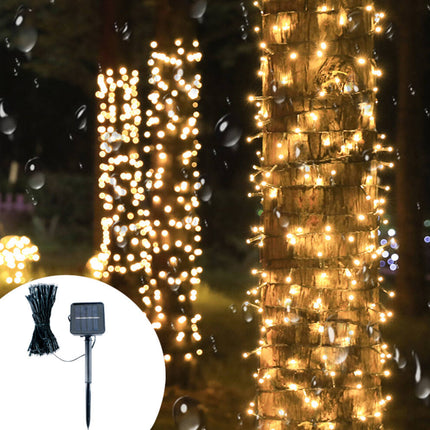 Solar Lichtsnoer 100 LED 12m IP44: Buitenverlichting op Zonne-energie