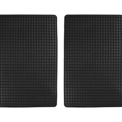 Zwarte PVC Automatten 2-delig 43x29 cm - Beschermt tegen vocht en vuil