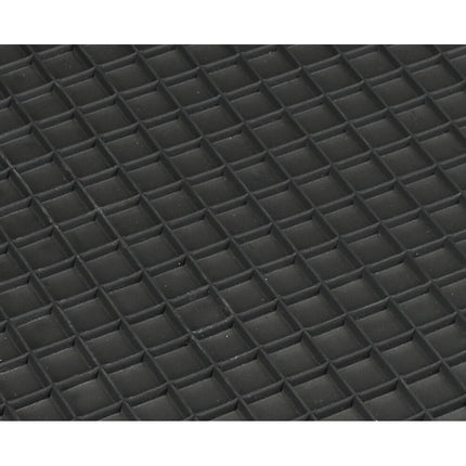 Zwarte PVC Automatten 2-delig 43x29 cm - Beschermt tegen vocht en vuil