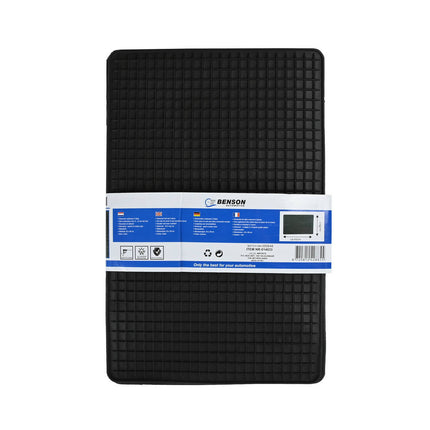 Zwarte PVC Automatten 2-delig 43x29 cm - Beschermt tegen vocht en vuil