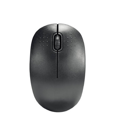 Zwarte Draadloze Mini Muis, 2xAA, Inclusief Dongle, 5,5x9,5x3cm