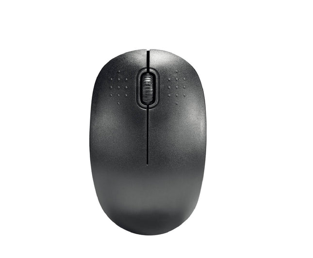 Zwarte Draadloze Mini Muis, 2xAA, Inclusief Dongle, 5,5x9,5x3cm