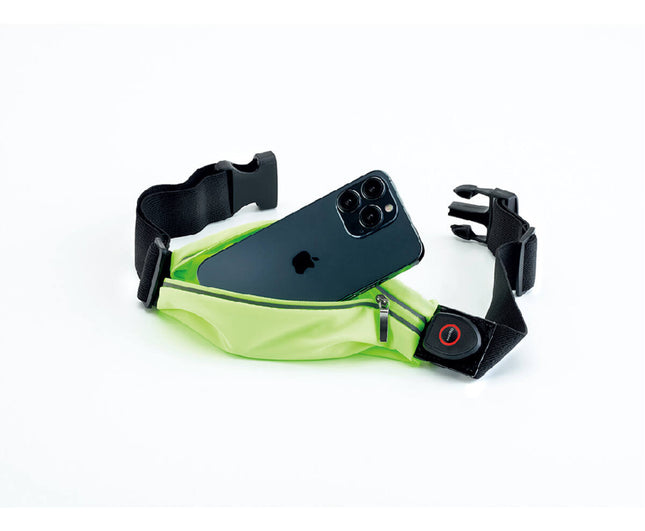 Heuptas 90cm LED Reflecterend, Ritsvak, Waterbestendig, Voor Fietsers