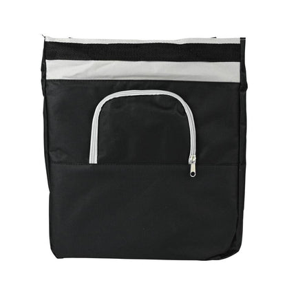 Fahrradtasche 17L Schwarz: Geräumige, wasserabweisende Tasche für tägliche Fahrten.