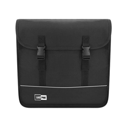 Fietstas Dubbel 35L Zwart Canvas, Waterafstotend & Kliksluiting