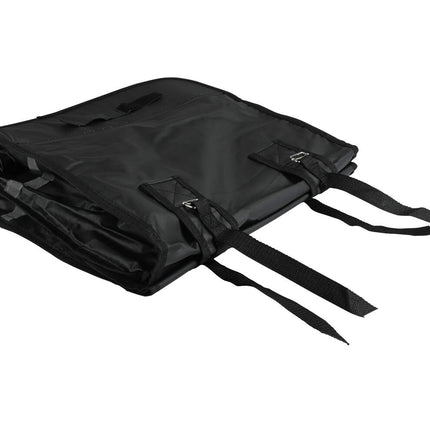 Fietstas Dubbel 35L Mat Zwart PVC, Ideaal voor Boodschappen, Kinderzitje.