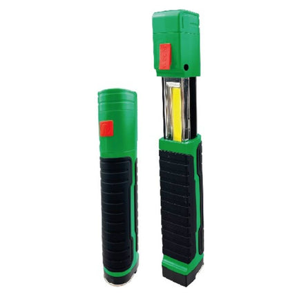 Telescopische COB Looplamp 4W 500lm, oplaadbaar met USB-C, magnetisch