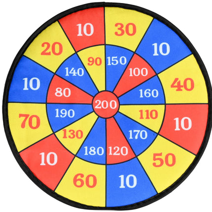 Dartbord kids klittenband ø36 cm – Materiaal polyester en pp, 3 cm