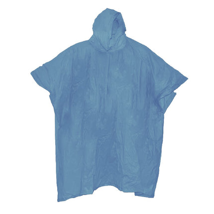 Poncho duurzaam lichtblauw – Materiaal PVC, Lichtgewicht