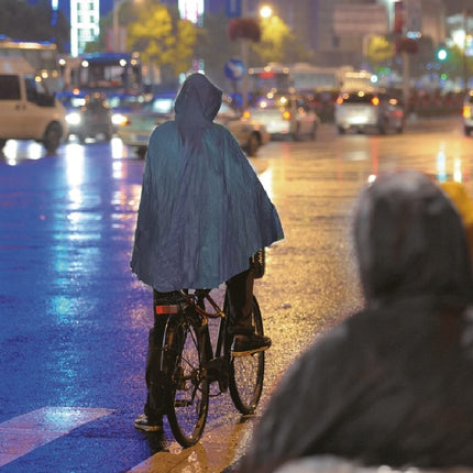 Poncho duurzaam lichtblauw – Materiaal PVC, Lichtgewicht