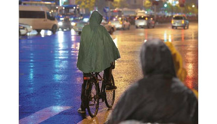 Poncho herbruikbaar groen – Materiaal PVC, Lichtgewicht