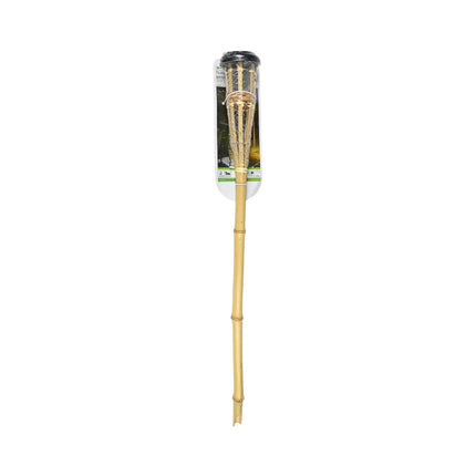 Solar Tuinfakkel Bamboe 78 cm - Warm Wit LED - Oplaadbaar via Zonlicht