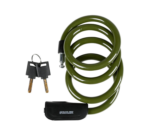 Kabelslot 380: 12x1200mm, 2 sleutels, ideaal voor fiets/scooter.