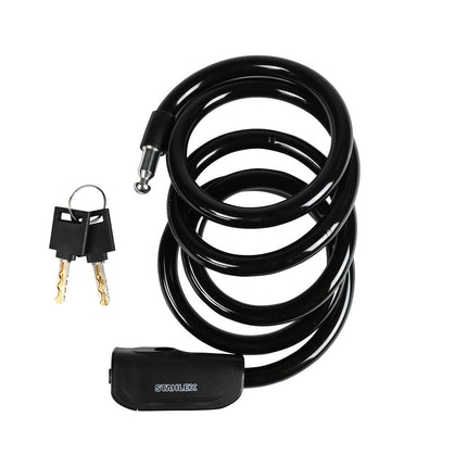 Kabelslot 380 12x1500 mm: Sterke staalkabel voor fietsbeveiliging.