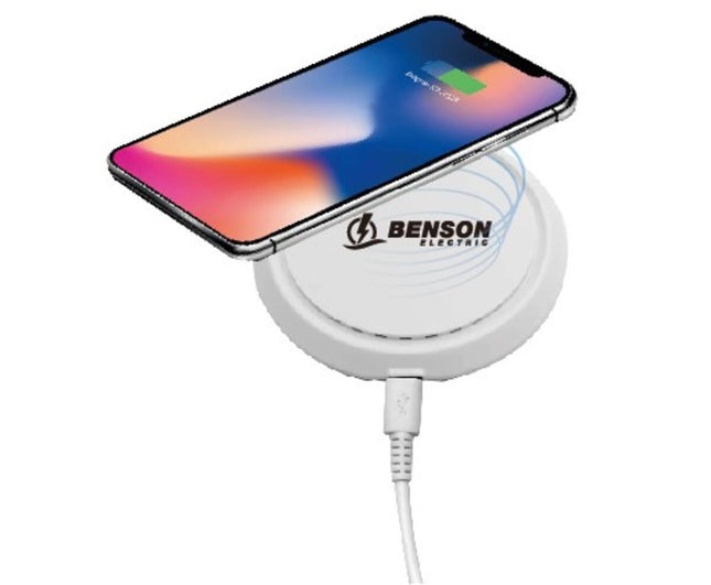 Draadloze Qi-lader Ø10,5 cm, 5W-10W, incl. USB-kabel 75 cm