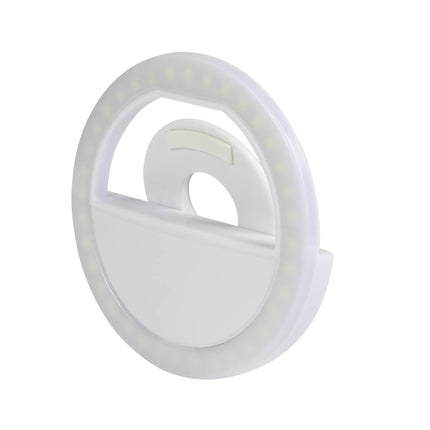 LED Selfie Ringlicht Clip, 36 LED's, 3 Lichtstanden, Voor Smartphones