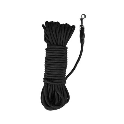 Zoeklijn Hond 15m Zwart - Ø 6mm Nylon voor Wandelingen & Trainingen