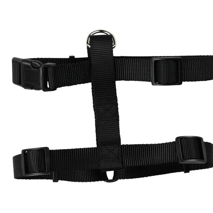 Verstelbaar Hondenharnas M Zwart, Nylon, 35-55 cm Buikomvang
