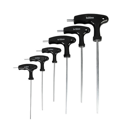 Inbus T Sleutelset 6-delig: 2-6mm, voor meubels & fietsreparatie