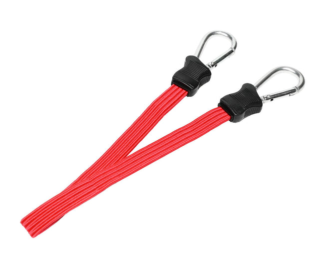 Elastiek Plat 60cm + Karabijnhaak, ideaal voor lichte bevestiging.
