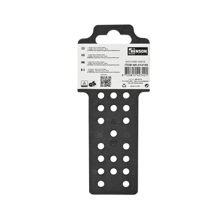 Elastiek Plat 60cm + Karabijnhaak, ideaal voor lichte bevestiging.