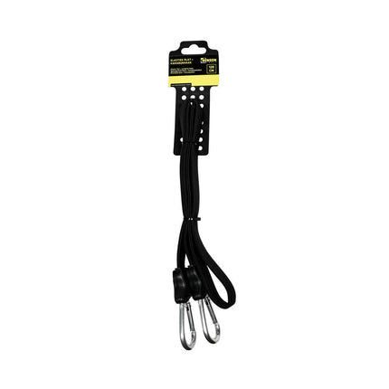 Elastiek 120cm + Karabijnhaak: Flexibel voor lichte bagage.