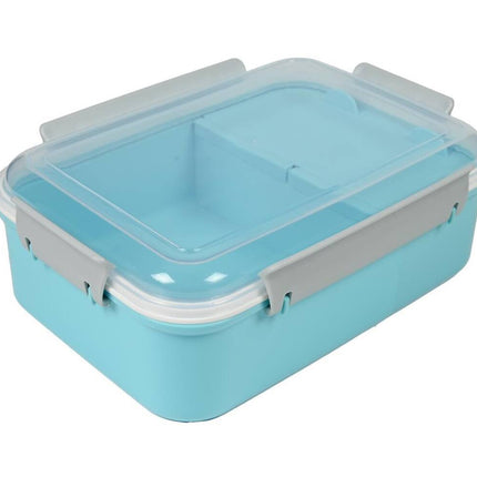 Lunchbox 1.2 ltr, 1 groot vak & 2 kleintjes, vaatwasserbestendig