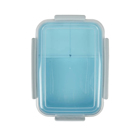 Lunchbox 1.2 ltr, 1 groot vak & 2 kleintjes, vaatwasserbestendig